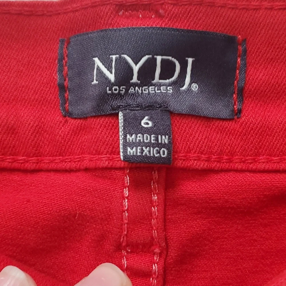 NYDJ Red Jean Shorts